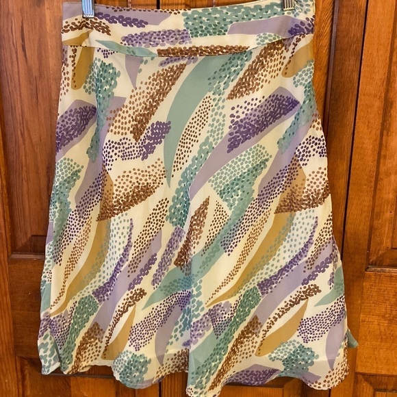 Tailor B. Moss Full Multi-Colored Artdeco Skirt. Preowned in EUC Size 8 - Picture 1 of 10